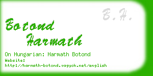 botond harmath business card